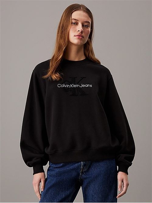 chenille monologo crewneck CALVIN KLEIN JEANS | J20J224652BEH